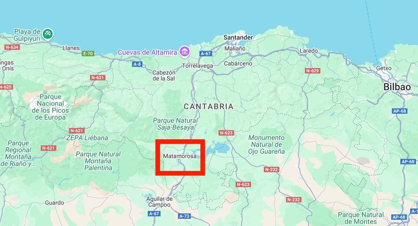 Ubicación de Matamorosa en Google Maps