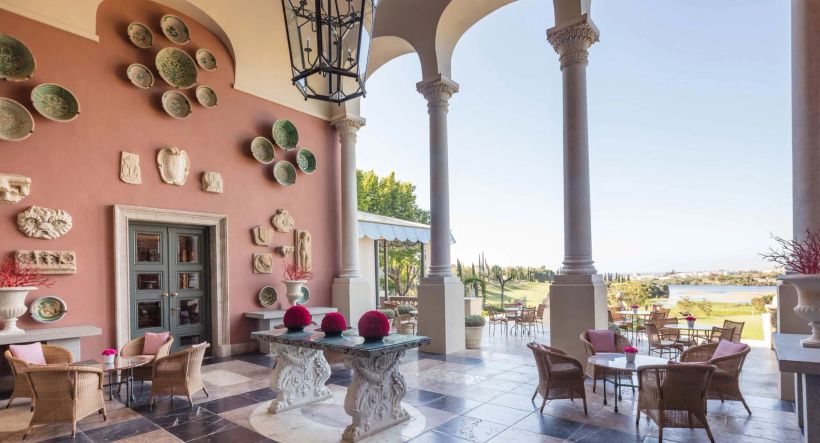 Una de las lujosas habitaciones del hotel