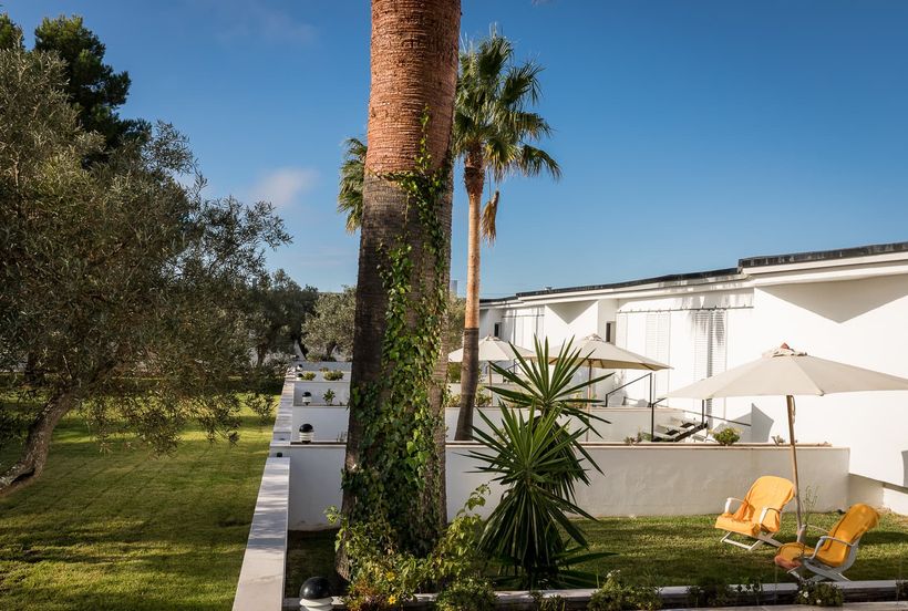 Terraza habitaciones del Parador de Ayamonte