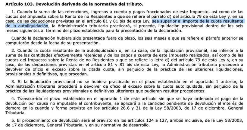 Artículo 107 de la Ley 35/2006, de 28 de noviembre, del Impuesto sobre la Renta de las Personas Físicas