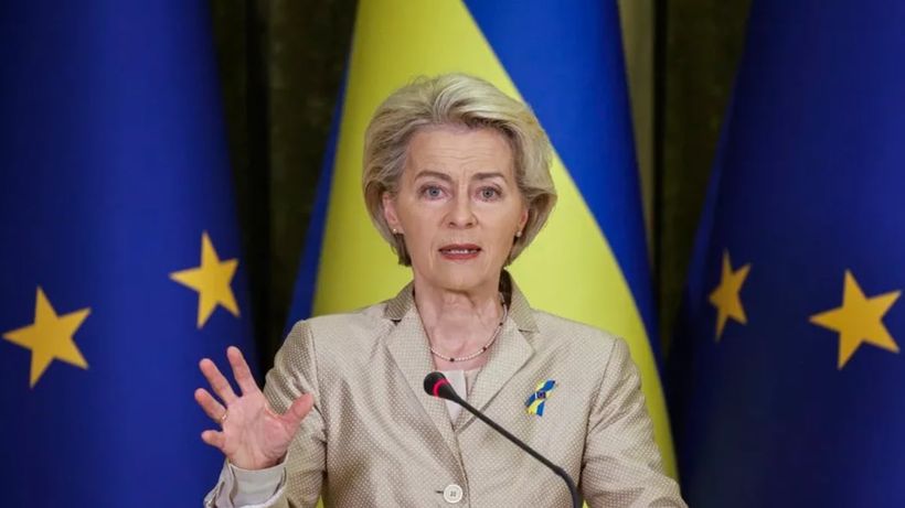 La presidenta de la Comisión Europea, Ursula von der Leyen