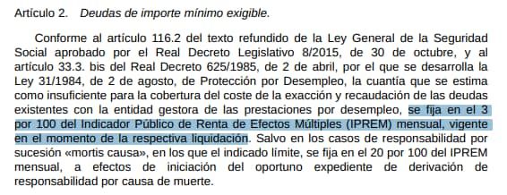Artículo 2 de la Orden TES/293/2025