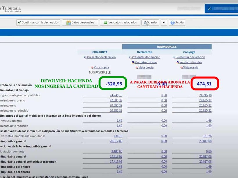 Diferencias entre ingresar o a devolver en la declaración de la renta