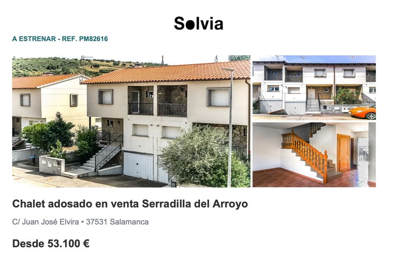 Chalet adosdo en venta de Solvia 
