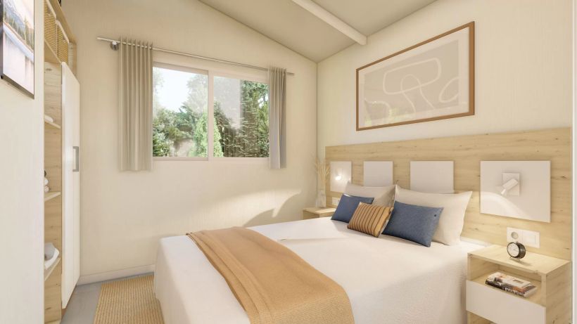 Dormitorio de la casa prefabricada