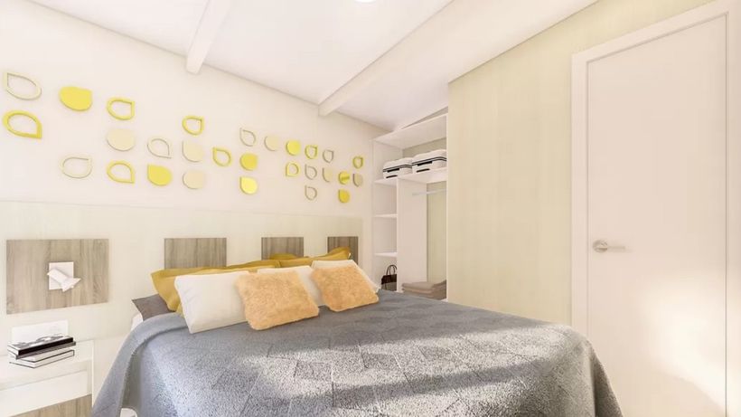 Dormitorio del modelo Gala de Alucasa