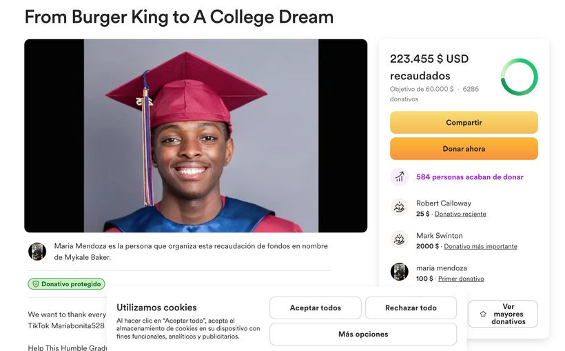 Bajo “From Burger King to A College Dream”