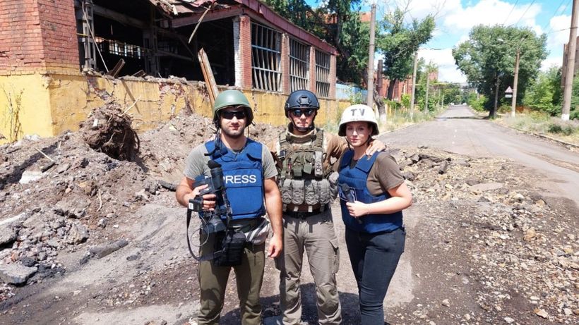 Constanza Pérez, reportera en Ucrania