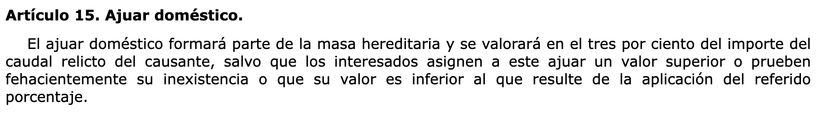 Artículo 15 de la LISD
