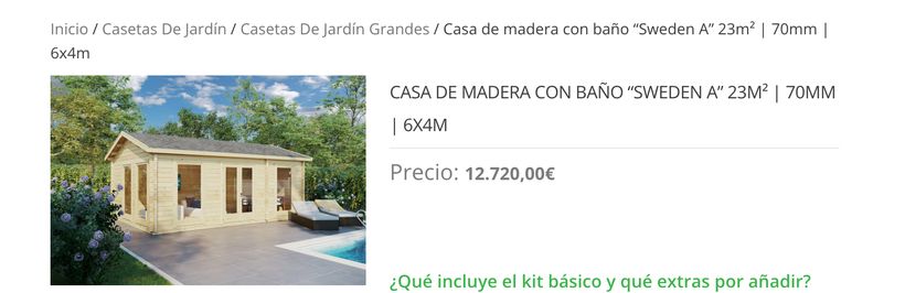 Anuncio de la casa prefabricada