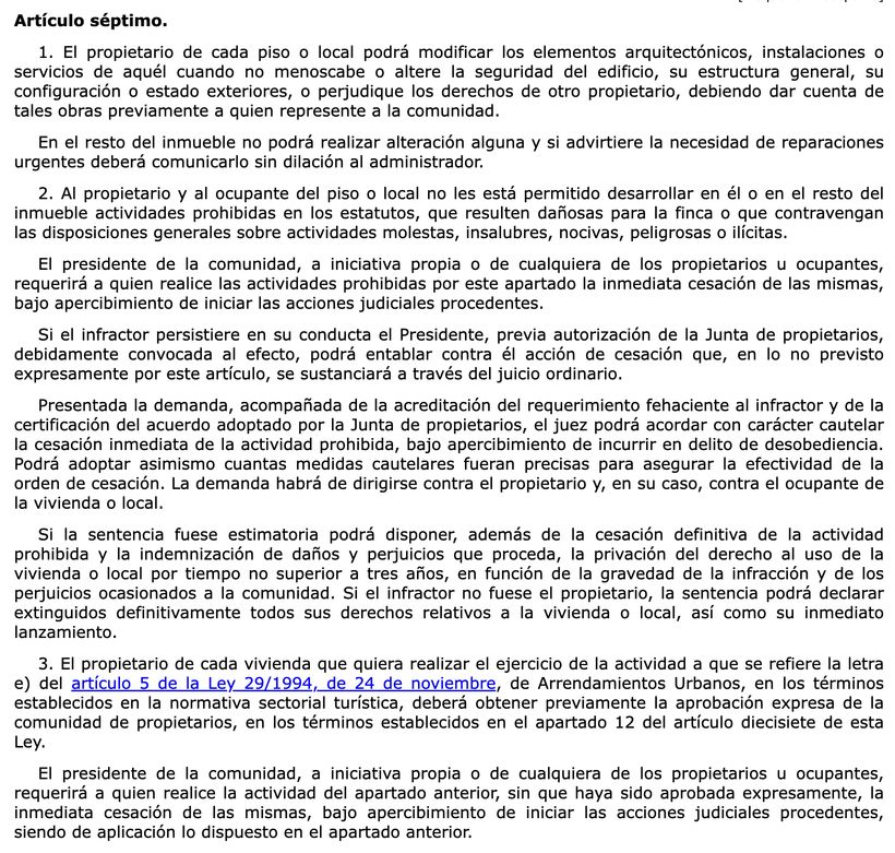 Artículo 7.2 LPH