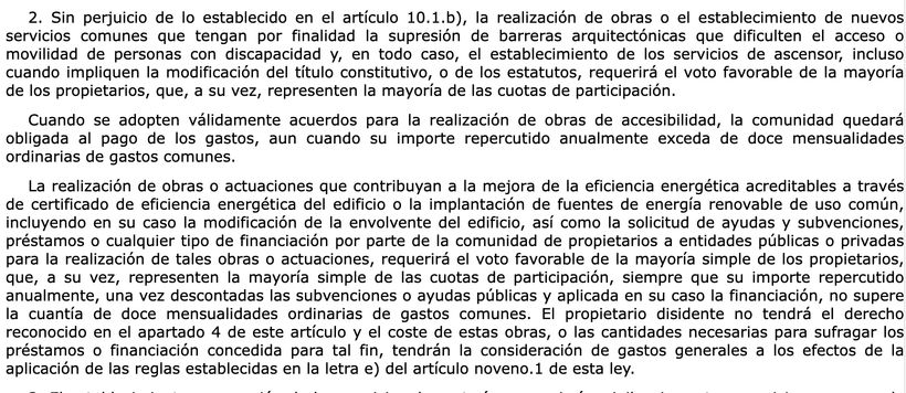 Artículo 17.2 LPH