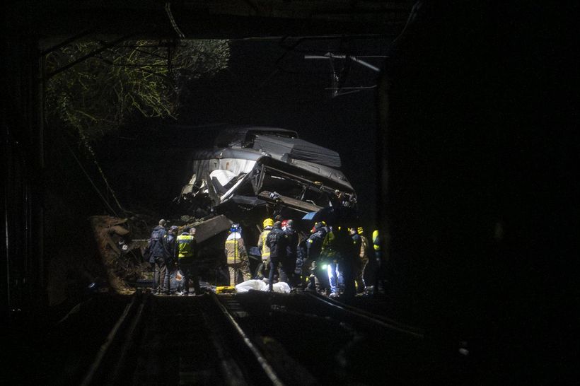 tren accidentado gelida