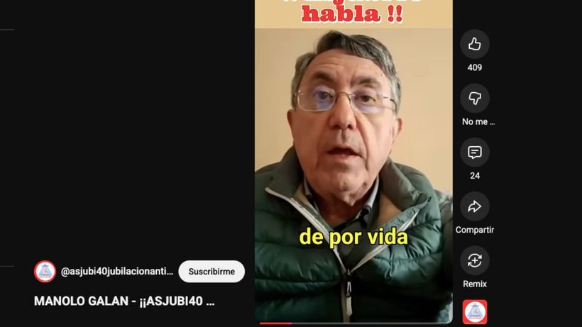 Fragmento del vídeo en YouTube|@Asjubi40.