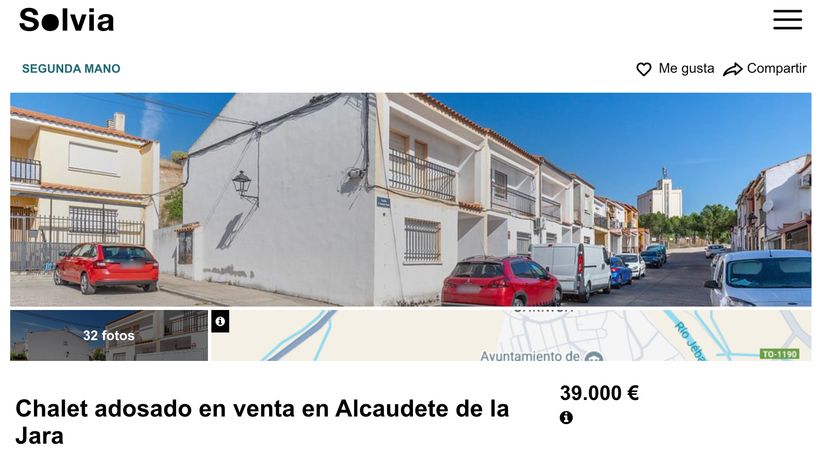 Anuncio de la vivienda en venta