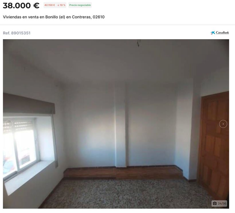 Anuncio de la vivienda en venta de CaixaBank