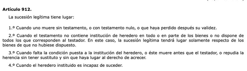 Artículo 912 del Código Civil