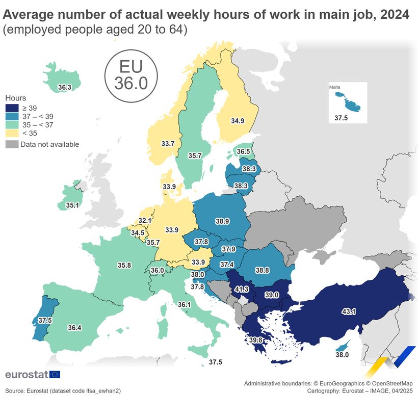 Jornada laboral de la Unión Europea