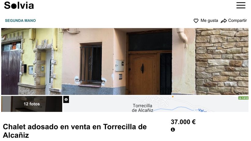 Anuncio de la vivienda en venta