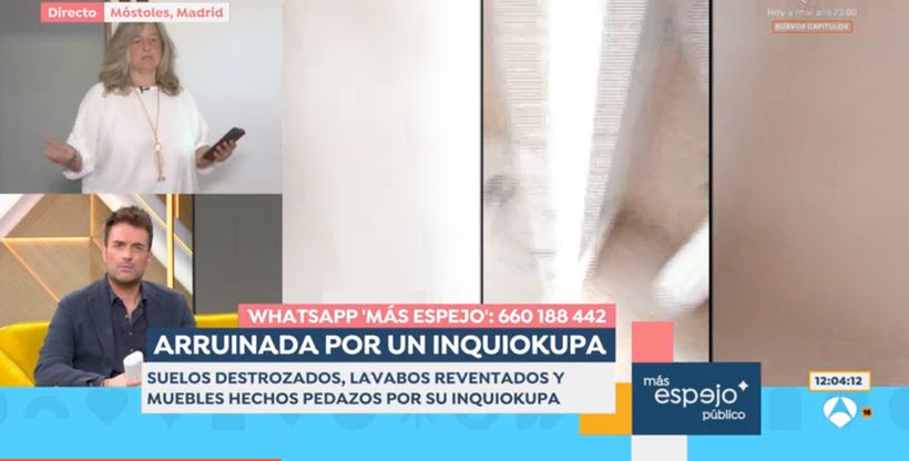 Ángeles y Miquel Valls durante el programa- 'Espejo Público'.