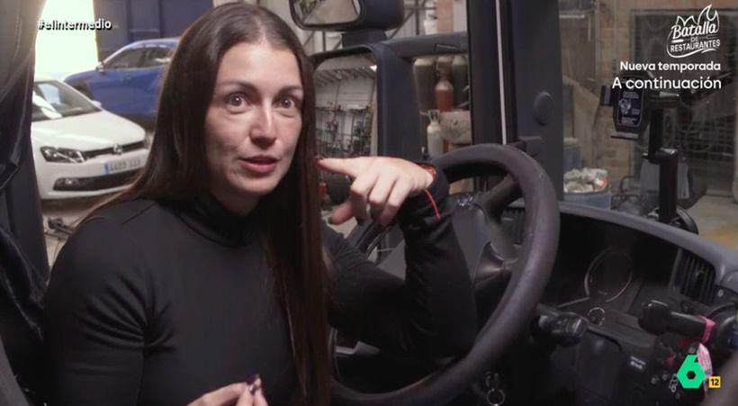 Nadia, explicando su situación.- 'El intermedio'.