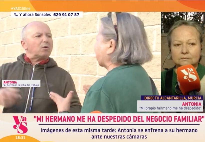 Antonia enfrentándose a su hermano- 'Y ahora Sonsoles'.