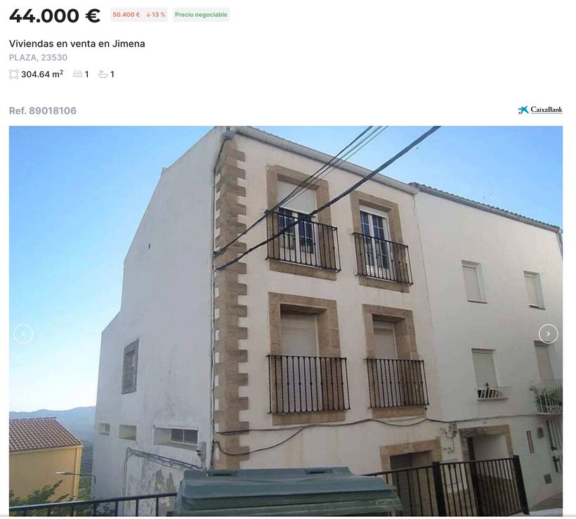 Anuncio de la vivienda en venta de CaixaBank