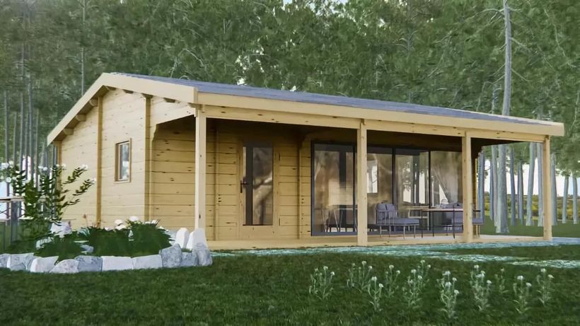 Exterior de la casa prefabricada Duero