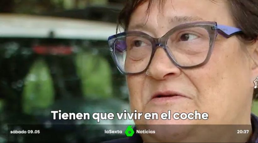 La jubilada durante la entrevista- La sexta Noticias.