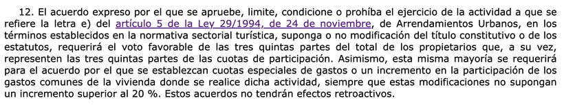 Artículo 17.12 LPH | BOE