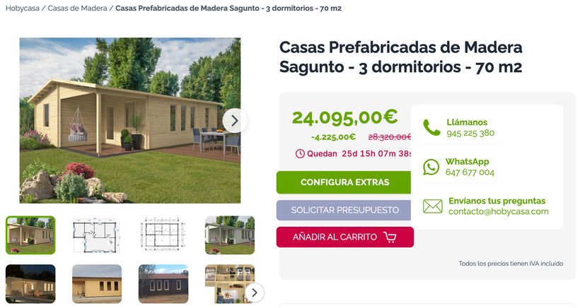 Anuncio de la casa prefabricada