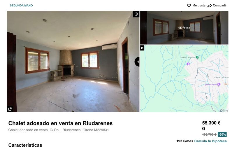 Anuncio de la vivienda en venta de BBVA
