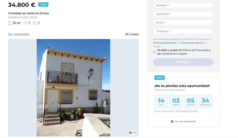 Anuncio de la vivienda en venta de CaixaBank