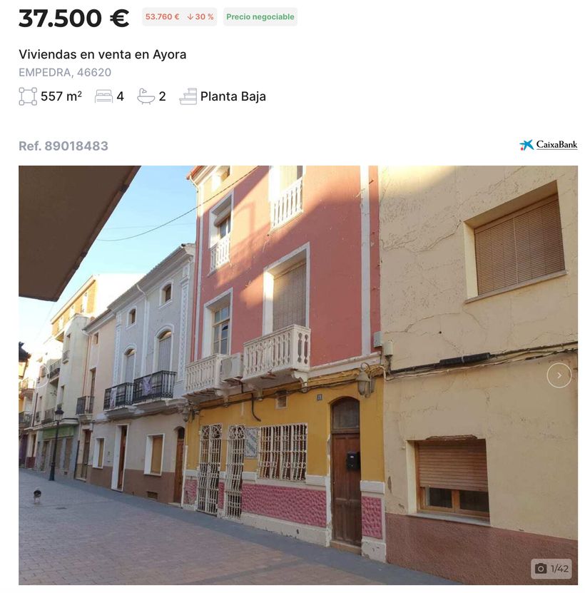 Anuncio de la vivienda en venta de CaixaBank