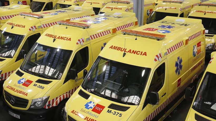 Varias ambulancias del Sermas