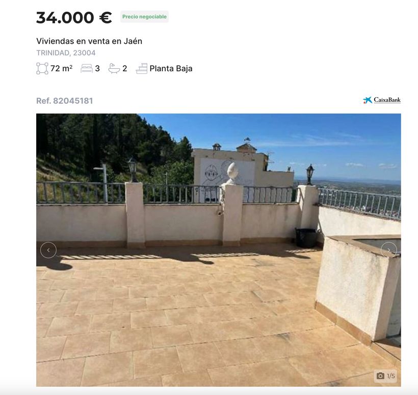 Anuncio de la vivienda en venta de CaixaBank