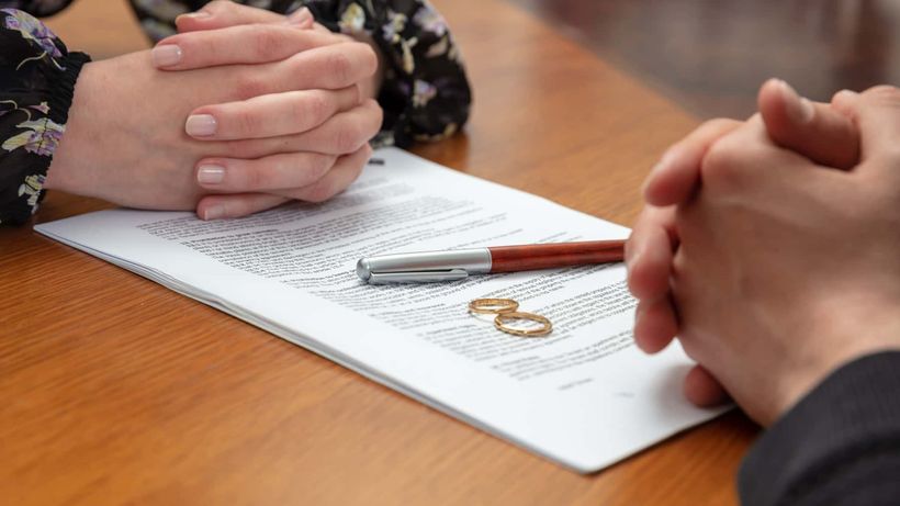 Firma de un divorcio