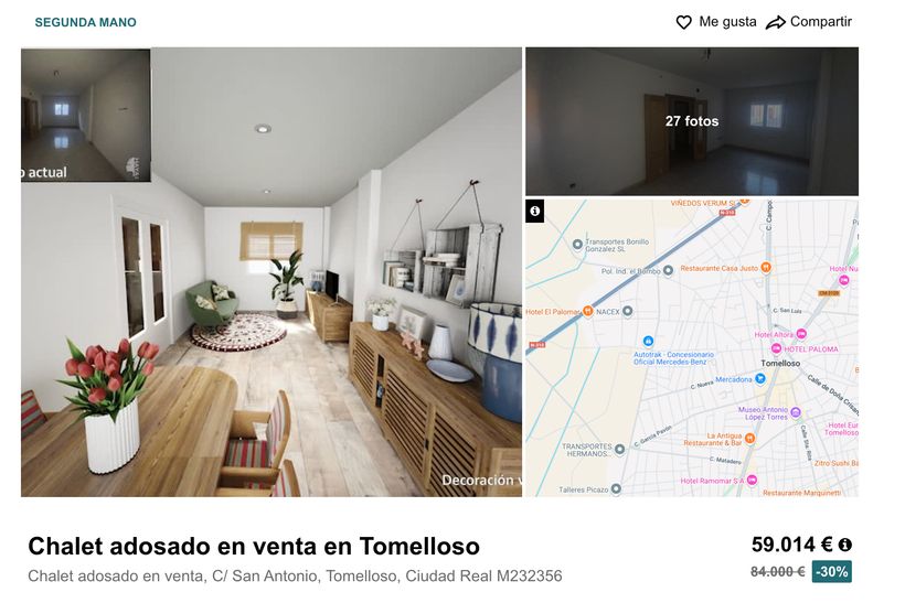 Anuncio de la vivienda en venta de BBVA
