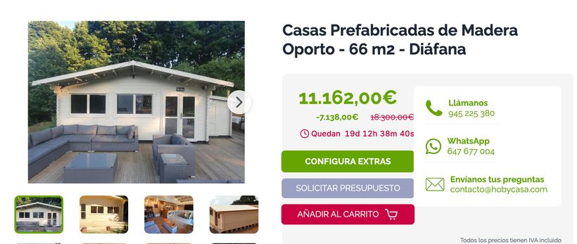 Anuncio de la casa prefabricada