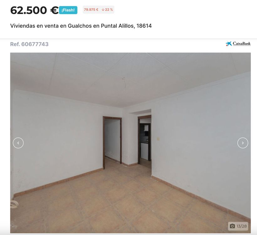 Anuncio de la vivienda en venta de CaixaBank