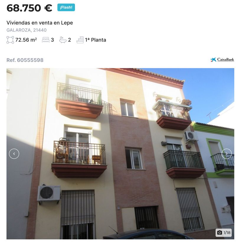 Anuncio de la vivienda en venta de CaixaBank