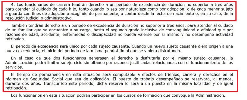 captura del artículo 89.4 del TREBEP
