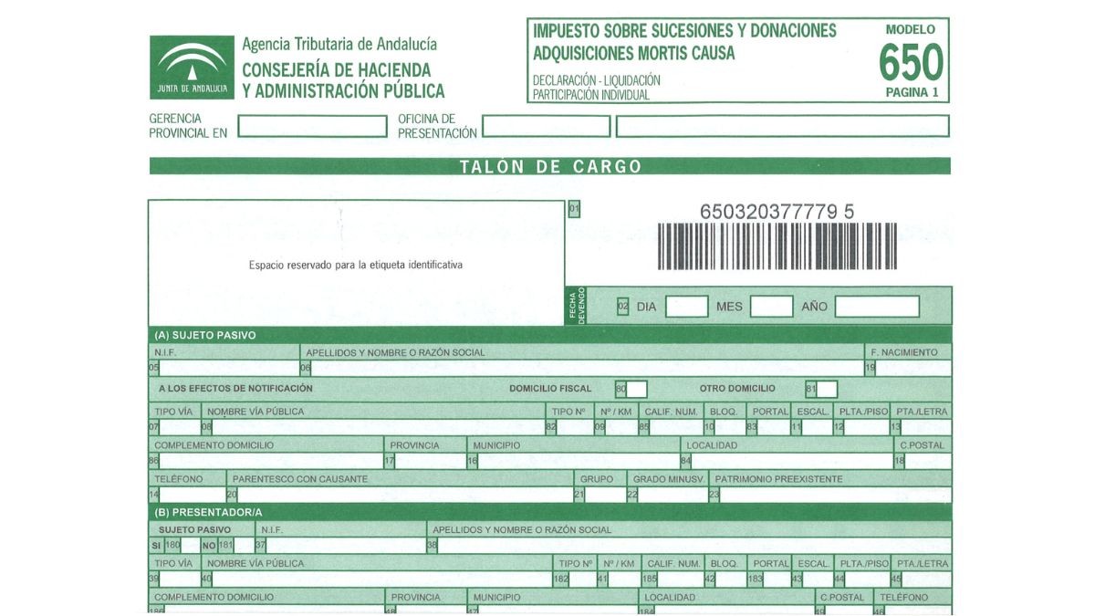 Impuesto de sucesiones en Andalucía: qué es, cuánto dinero se paga, bonificaciones y cómo liquidarlo