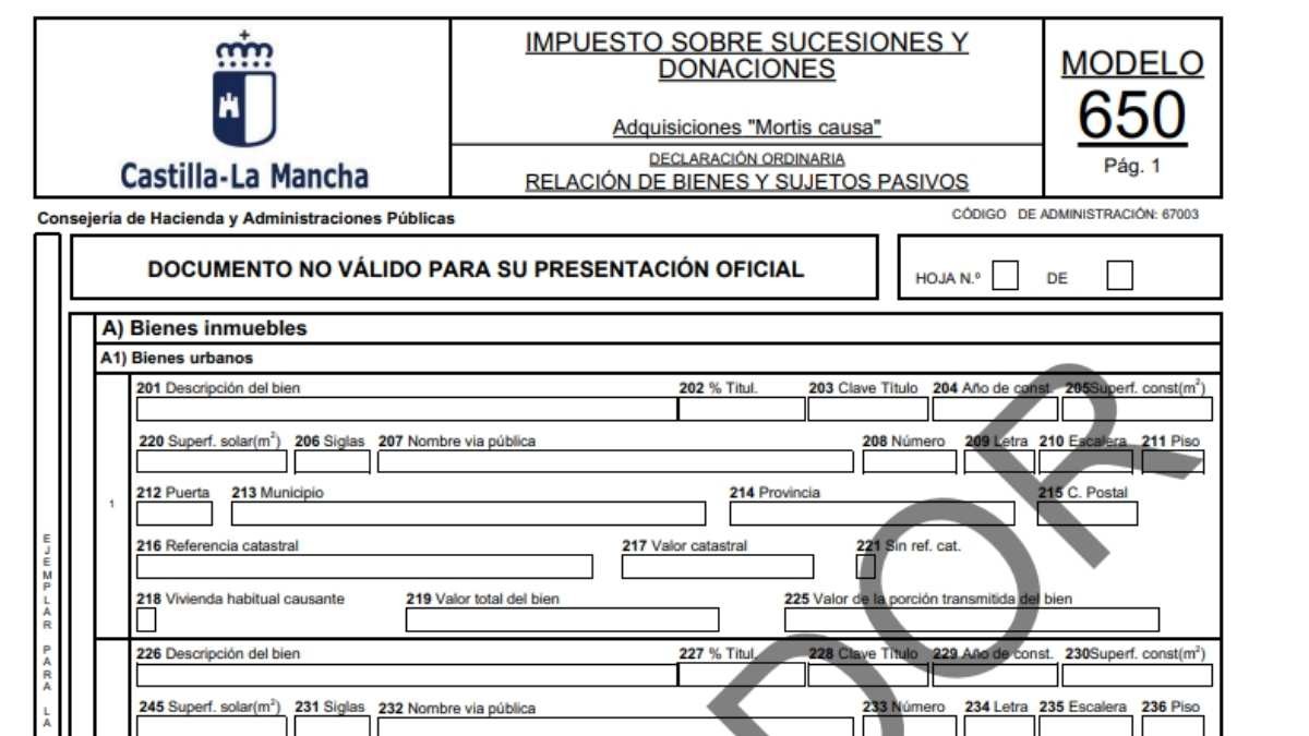 Impuesto de sucesiones en Castilla-La Mancha: cuánto hay que pagar y qué herederos están exentos