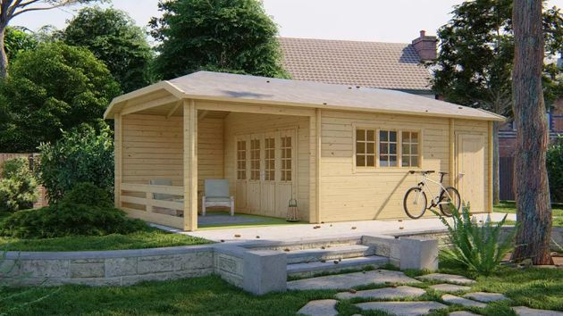 Así es la casa prefabricada más resistente y duradera: 2 estancias y porche por 8.500 euros