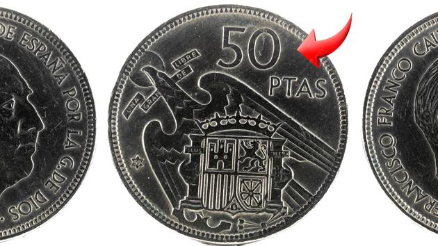 La moneda de 50 pesetas de Franco que se puede vender por más de 10.000 euros
