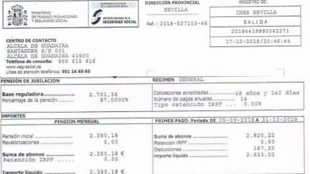 Manuel Barrera, jubilado: “Los que han cotizado más de 52 años y le quitan un 13% de la pensión, es injusto”