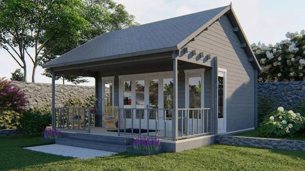 La casa prefabricada con porche que ahora cuesta menos de 7.000 euros y se entrega gratis en toda la península