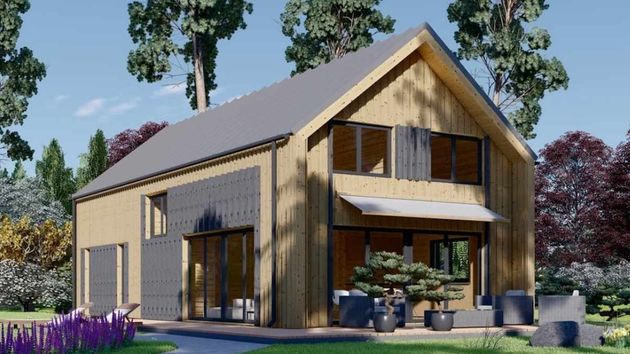 La casa prefabricada con 5 habitaciones, dos plantas y una terraza de 14 metros cuadrados: está en oferta por solo 42.582 euros