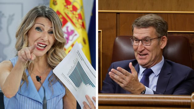 Yolanda Díaz se planta y responde a las acusaciones del PP de “maquillar” los datos del paro con un dardo a Feijóo: “esto debería acabar como una mala praxis”